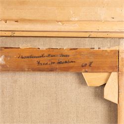 Frederick William Jackson (Staithes Group 1859-1918): 'Montreuil-sur-Mer', oil on canvas signed, titled verso 60cm x 50cm 
Provenance: exh. Phillips & Sons, October 1982