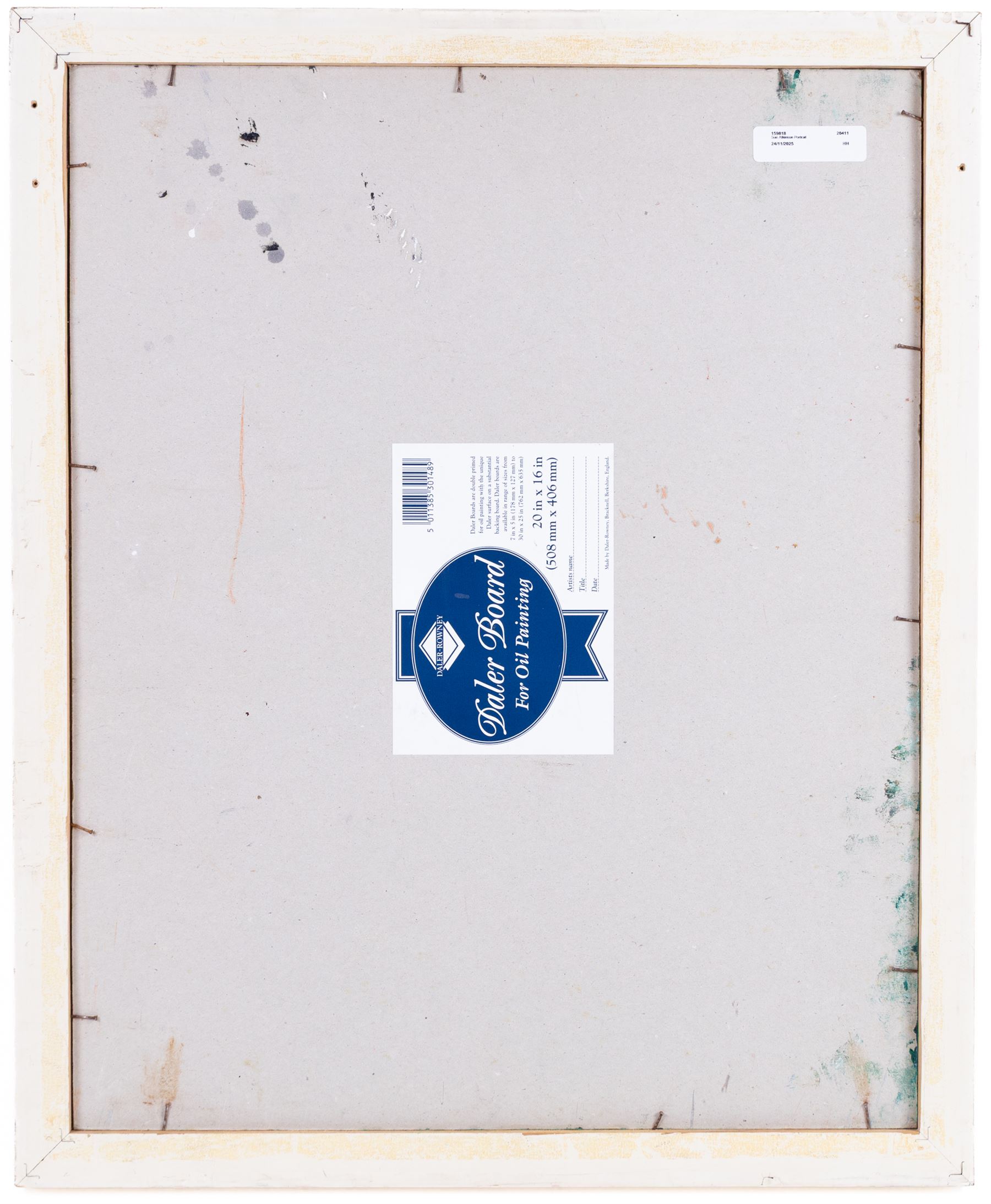 Sue Atkinson (British 1949-): Portrait of a Girl and Dog, oil on board signed 50cm x 39cm 