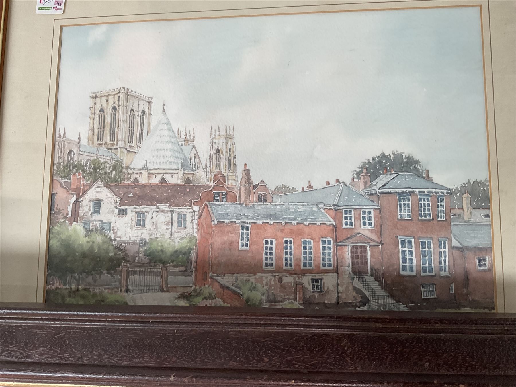 Collection of original watercolours with local interest and an oil to include Richard White, Bobbie Simmons, Marmaduke Miller, D England and Peggy Pountain in one box (approx. 21)