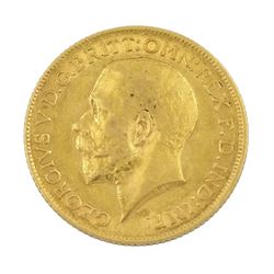 King George V 1915 gold full sovereign coin