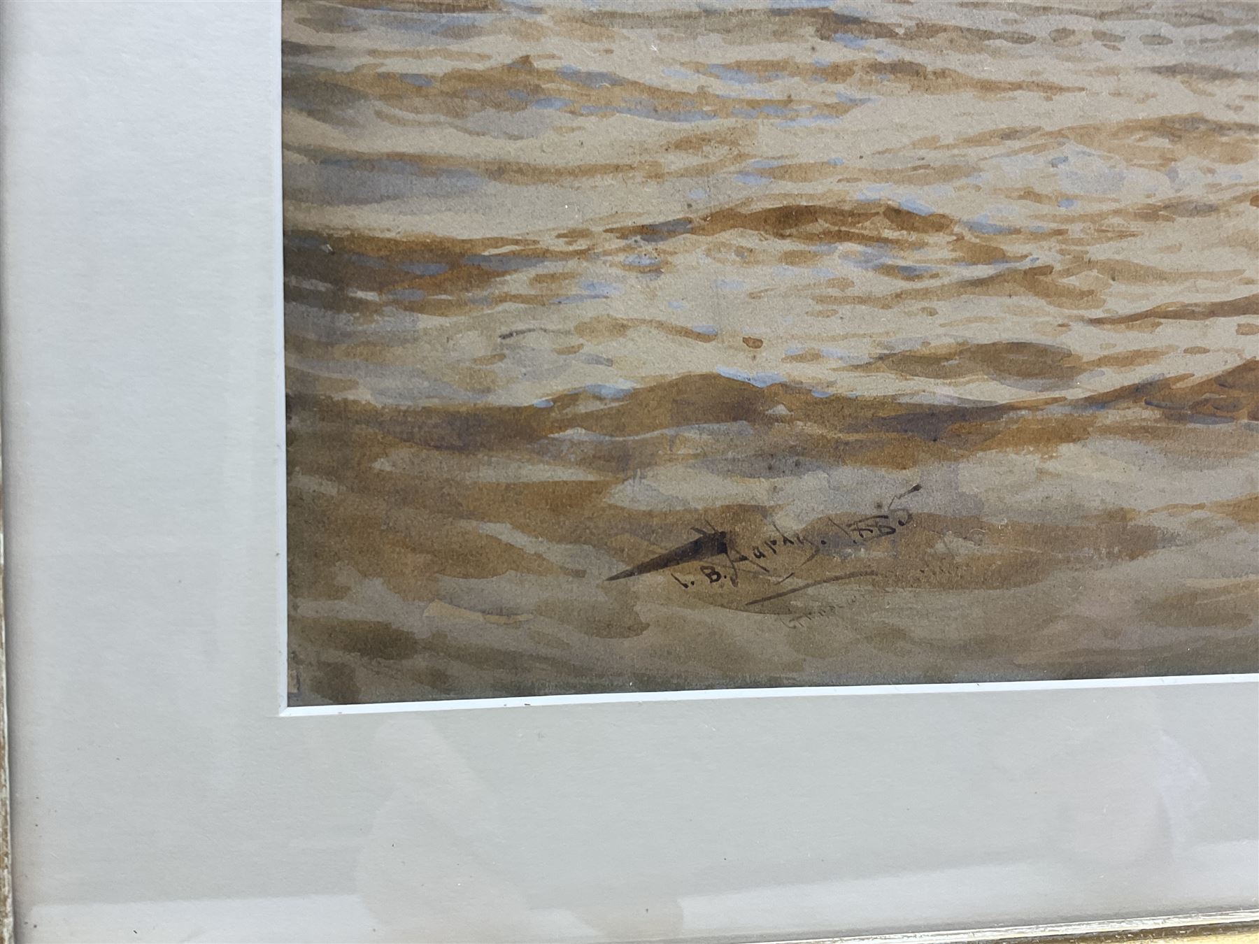 Thomas Bush Hardy RA RBA (British 1842-1897): Shipping on the Thames at 'Greenwich', looking towards the Royal Naval College, watercolour signed titled and dated 1885, 39cm x 101cm