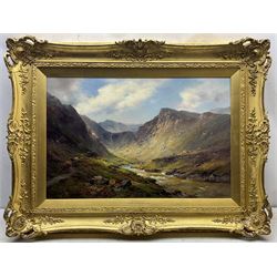 Alfred de Breanski Snr. RBA (British 1852-1928): 'A Selkirk Valley', oil on canvas signed, titled verso 50cm x 75cm 
Provenance: private collection, purchased Tennants Auctioneers 21st November 2008 Lot 955