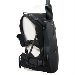 Easyrig Vario 5 Cinema Vest with Flowcine Serene arm, contained within an Easyrig bag