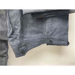 British RAF uniform, including jacket and trousers, modern RAF uniform buttons and a collection of reproduction wartime newspapers