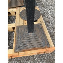 Set of ten metal table bases - THIS LOT IS TO BE COLLECTED BY APPOINTMENT FROM DUGGLEBY STORAGE, GREAT HILL, EASTFIELD, SCARBOROUGH, YO11 3TX