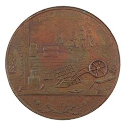 Scotland, The Penny of Scotland, 1797, obverse with legend 'Adam Smith L.L.D:F.R.S. Born At Kirkaldy1723'and reverse 'Wealth of Nations BOOG. JunR. Des', approximately 29.45 grams