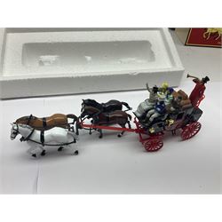 Matchbox - approximately sixty Models of Yesteryear to include special edition 1820 Passenger Coach and Horses, limited editions 1894 Aveling-Porter Steam Roller, 1829 Stephensons Rocket and 1905 Fowler Showman’s Engine; older models from the 1970s such as Y-1 1911 Model ‘T’ Ford, and a large quantity of modern models with reference materials in folder; mostly boxed 