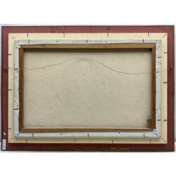 Ronald Ossory Dunlop (British 1894-1973): French Farm Scene, oil on canvas signed 49cm x 75cm