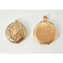 Two gold pocket watches, stamped 585 and 9c