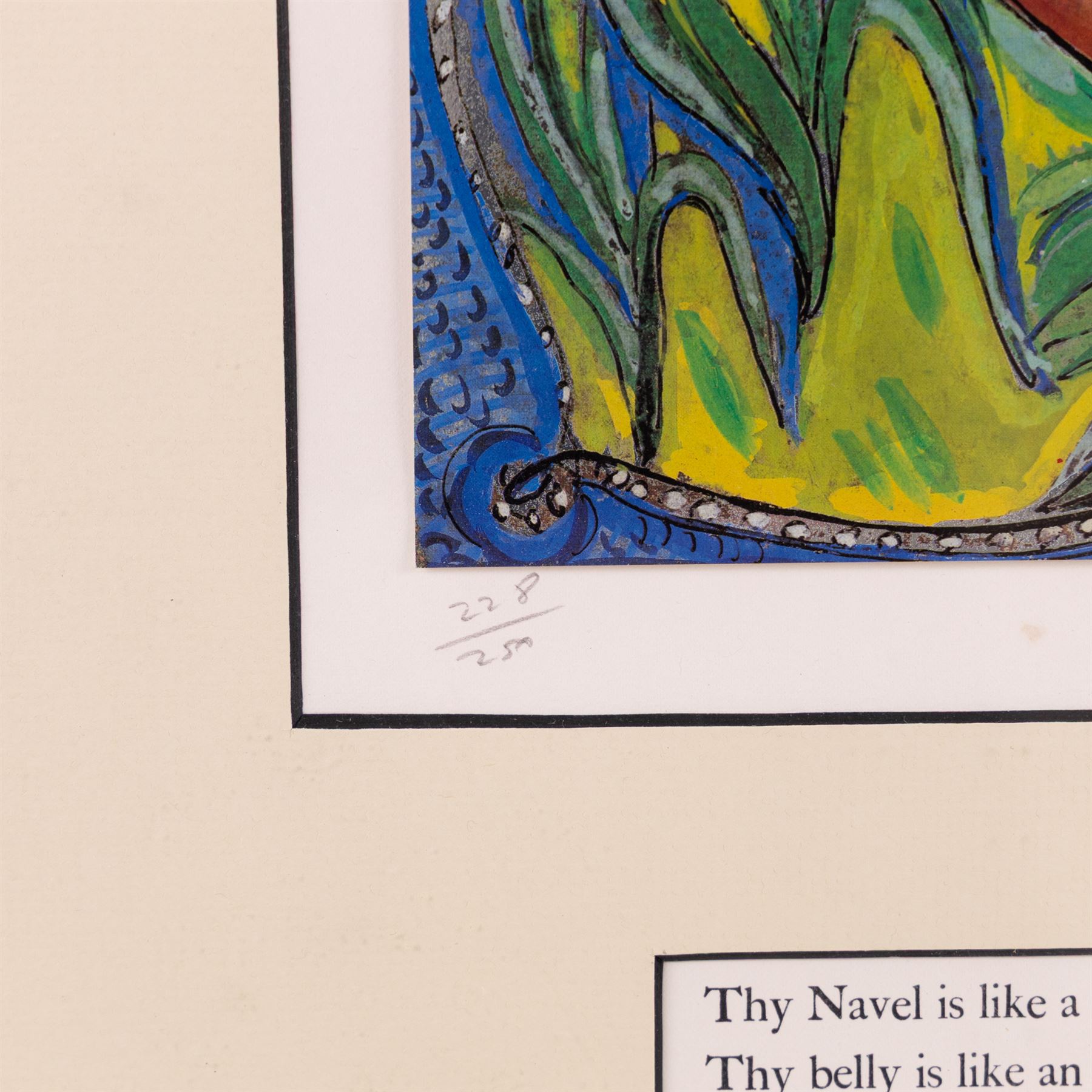 Edward Harris Wolfe (South African 1897-1982): 'Song of Songs', set of twelve limited edition lithographs on silvered paper each signed and numbered 228/250 in pencil, 36cm x 26cm, in matching frames (12)