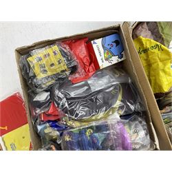 Two boxes of Mcdonalds memorabilia and merchandise