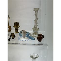 1930's dolls house accessories, including jugs, clocks, candlesticks etc   