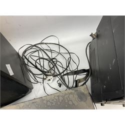 AIWA stacking stereo system including double tape deck and speakers