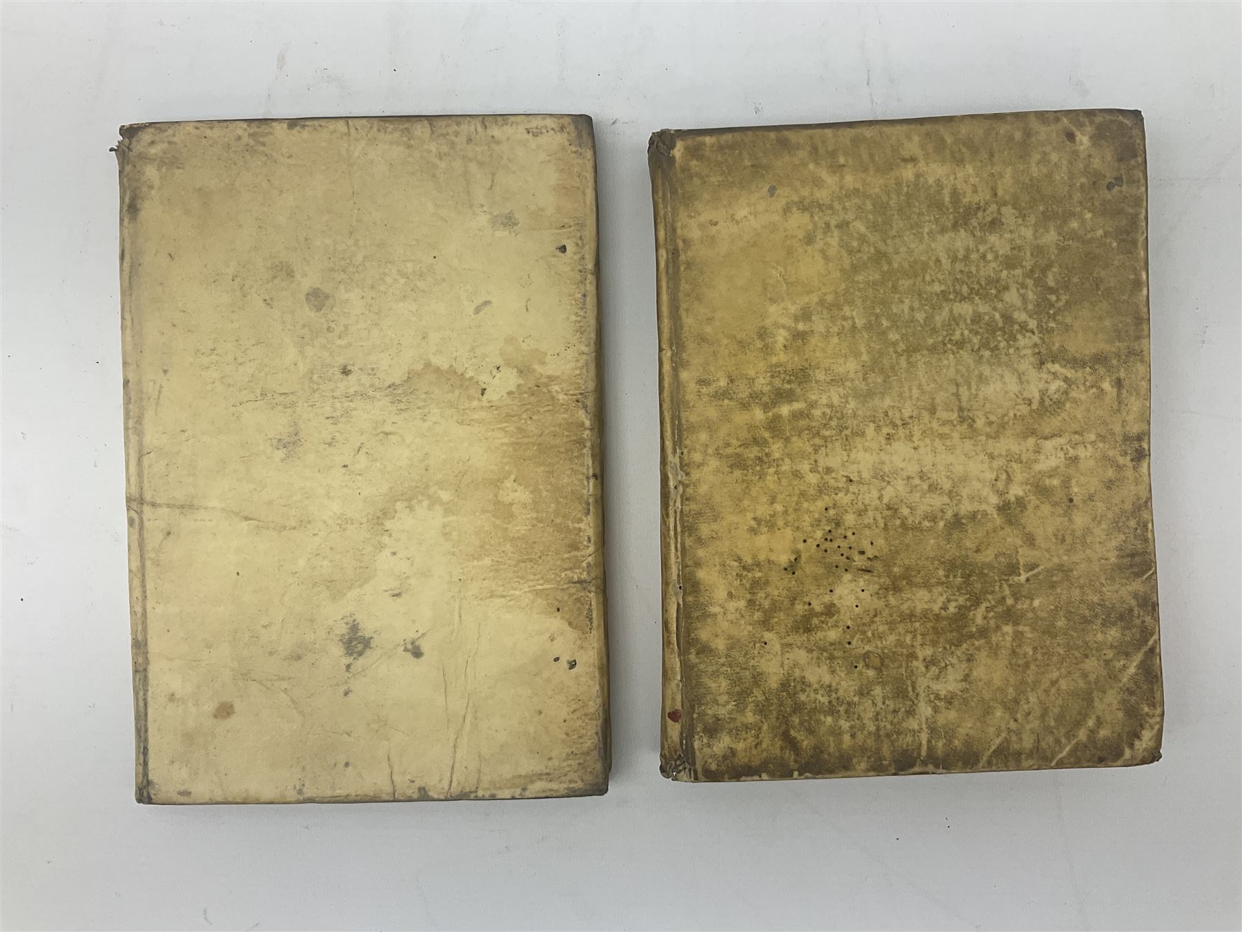 Vita Della Serafica Vergine, E Gloriosa Madre Santa Teresa Digesu .... 1747 Venezia Presso Andrea Poletti. Engraved frontispiece; and Iusti Lipsi Diva Sichemiensis fiue Aspricollis: Nouaeius Beneficia & Admiranda. 1605 Antwerpiae Ex officina Plantiniana. Engraved title page. Both with full vellum binding (2)