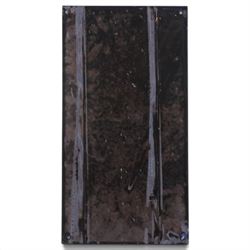 Art Deco style 'Cinema' reproduction enamel sign, blue on a white ground, H43cm