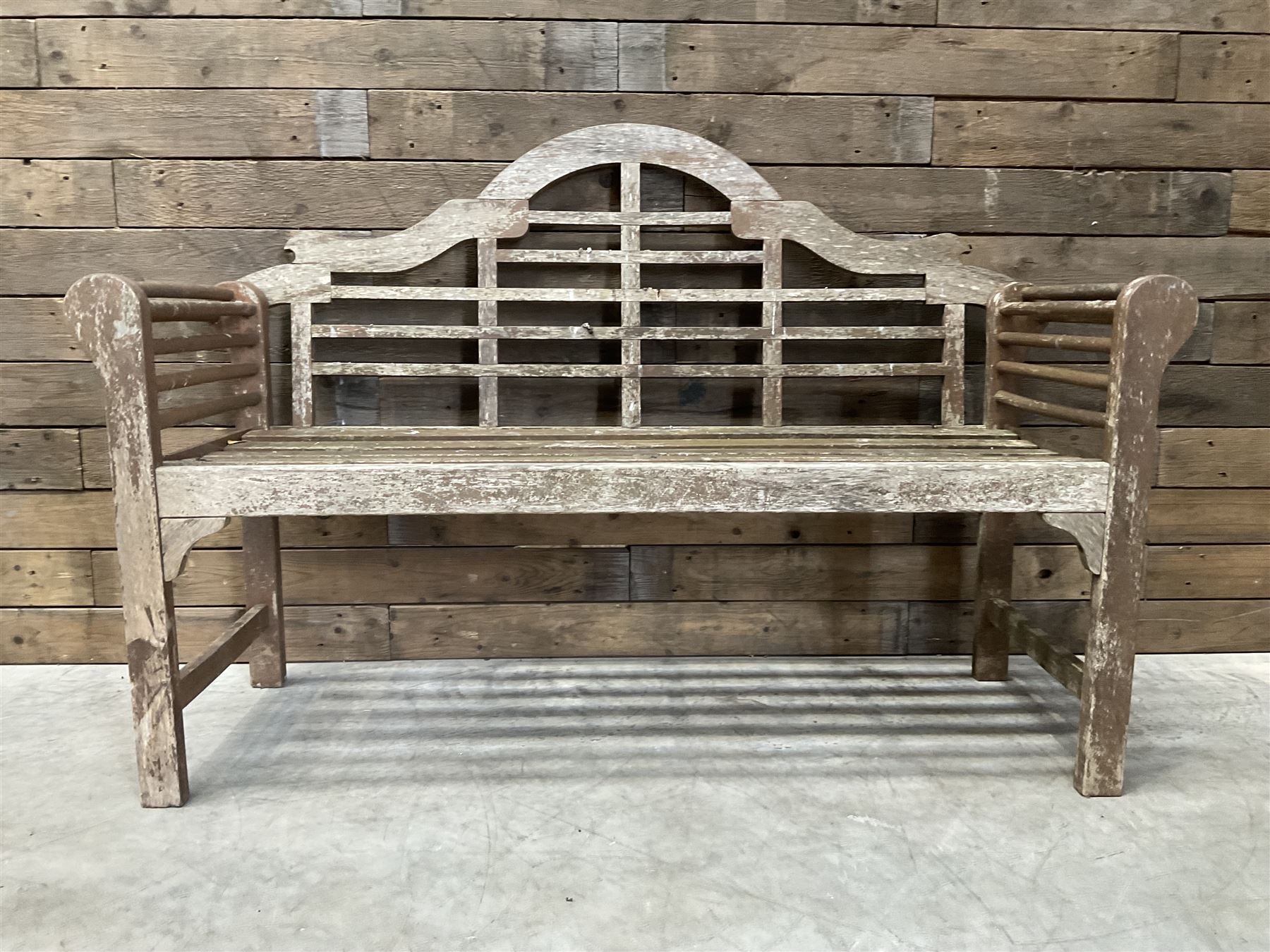  Lutyens design teak garden bench