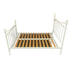 Laura Ashely Victorian style cream finish 4' 6'' double bedstead