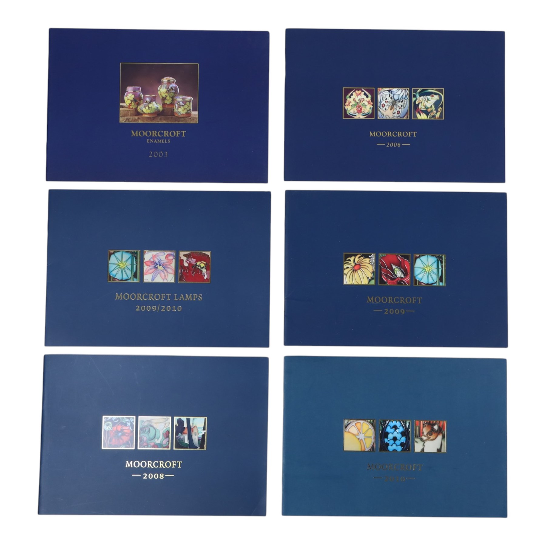 Collection of Moorcroft memorabilia, to include print signed by Moorcroft collector Hugh Edwards, postcards signed by Eric Knowles and Paul Atterbury, and Moorcroft Collectors Club newsletters