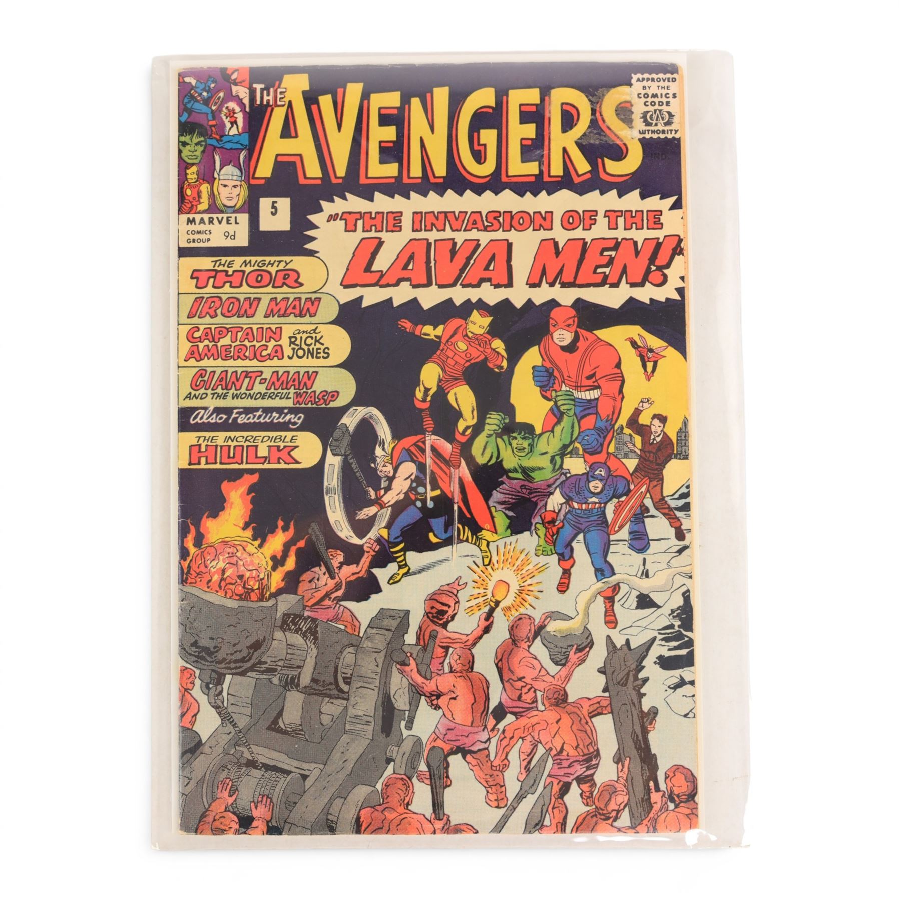 Two Marvel Silver Age 1964 'The Avengers' comic books, comprising issues #4 and #5
