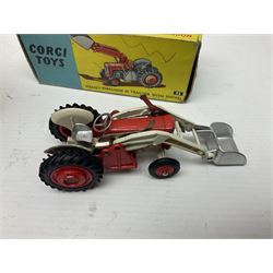 Corgi - Massey-Ferguson 780 Combine Harvester no.1111 and Corgi Massey-Ferguson 65 Tractor with Shovel no.53; both in original boxes 