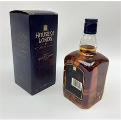 House of Lords Delux Blended Malt Scotch Whisky, aged 12 Years, 70cl, 40%vol, 'blended with the velvet Malt of the smallest Distillery in Scotland', in original card box