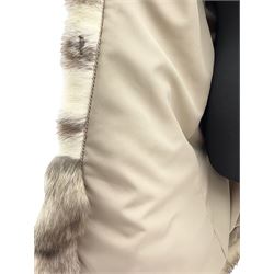 Mid length Mink and Fox fur ladies jacket by Pelliccerie Daria Silvi Marina approx size 14-16, with original tag.  