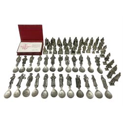 Set of forty three miniature Franklin Mi