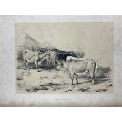 Thomas Sidney Cooper (British 1803-1902): 'Cooper's Designs for Cattle Pictures, Thirty Four Subjects of Cattle &co Designs for Pictures', London, published by T McLean, Ackermann & Co and C Tilt, 1837, with thirty two plates 