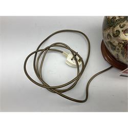 Rochamp Kashmir Kutani table lamp, with cream shade, excluding shade H32cm