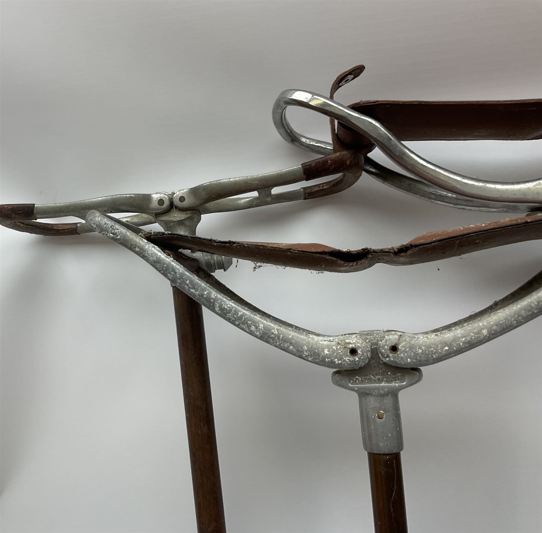 Adjustable Gamebird shooting stick, together with Mills Munitions shooting stick, Featherwate shooting stick, five others and two wooden walking sticks.  
