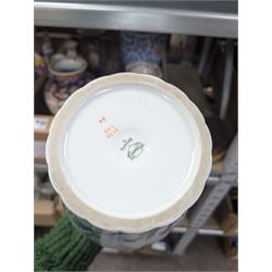 19th century and later ceramics, including cabinet plates, together with Continental vases, Copeland cups and other ceramics, in three boxes