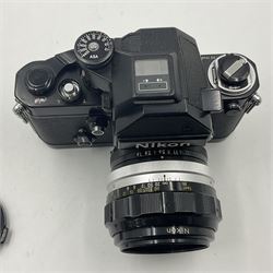 Nikon F2S photomic camera body, serial no. 7520966, with 'Nikon NIKKOR-H Auto 1:1.8 f=85mm' lens, serial no. 284221