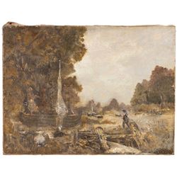 Mackenzie Thorpe (British 1956-): 'Bonnie and Clyde' | Paintings