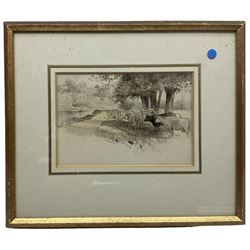 Percy Robertson (British 1868-1934): 'Thames Near Oxford', watercolour unsigned, labelled verso 13cm x 19cm 