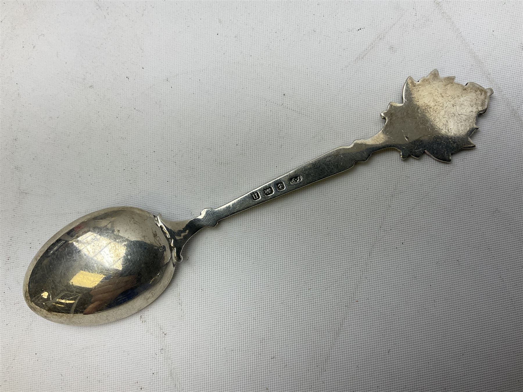 Three hallmarked silver shooting spoons including Royal Military College Rifle Club, Eastern Command S. of M. Hythe etc (3)