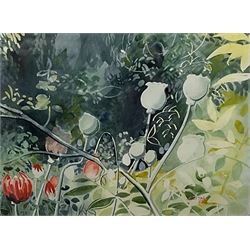Richard Pottas (Yorkshire Contemporary): Flower and Garden Studies, set four watercolours signed and dated '84-'85 max 22cm x 30cm (4)