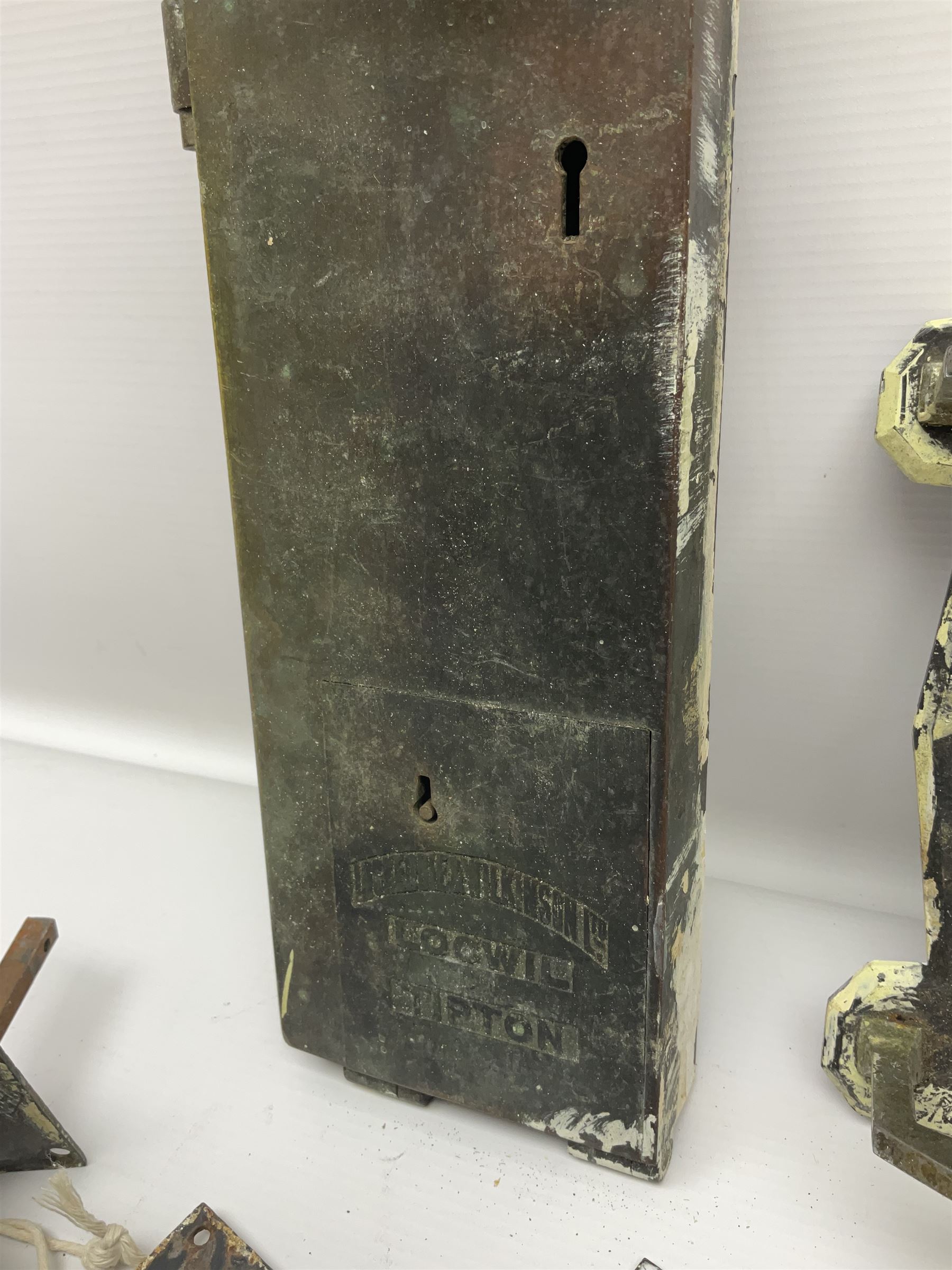 Late 19th century/early 20th century Lockerbie and Wilson public toilet  coin-operated lock and two small door plaques | Antiques, Collectables,  Ceramics & Small Lots | 86416