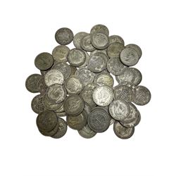 Approximately 975 grams of Great British pre 1947 silver half crown coins