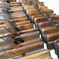 Collection of planes and woodworking tools including wood planes, chisels, hammers etc along with three books (Antique Woodworking Tools, Timber Preservation and Woodworkers Pocket Book)