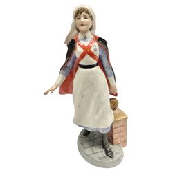 Royal Doulton figure, Nurse HN4287, modelled by Adrian Hughes, with printed mark beneath, H22cm