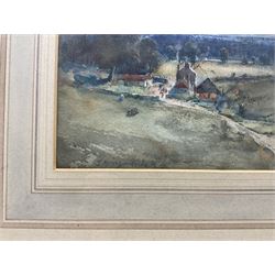 Thomas Marjoribanks Hay (Scottish 1862-1921): 'Fouldean - Berwickshire', watercolour signed, titled and dated 1917 on the mount, 14cm x 22cm