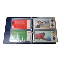 The Royal Mint and Royal Mail 'London 2012 Olympic and Paralympic Sports Cover Collection', complete collection of thirty fifty pence coin covers, housed in official Royal Mail Royal Mint ring binder folder, with the official box