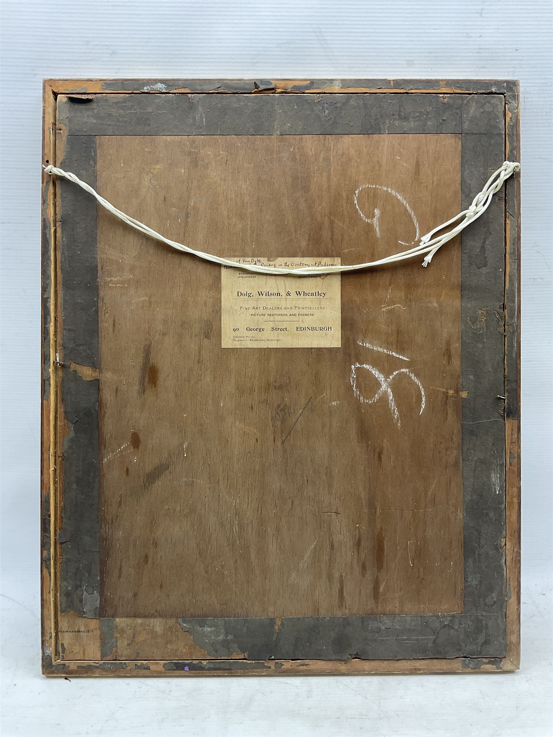 After Van Dyke (Dutch 1599-1641): Madonna del Rosario, 19th century watercolour study unsigned 34cm x 24cm 