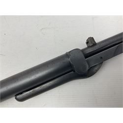 Early 20th century BSA Standard .177 Cal. Air Rifle (No.1), early A prefix number A67, with blued finish, top-loading, push-button underlever action, walnut semi-pistol grip stock with chequered BSA logo L101cm overall; with contemporary canvas case; NB: AGE RESTRICTIONS APPLY TO THE PURCHASE OF AIR WEAPONS.