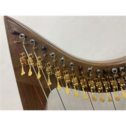 Contemporary 24 string Celtic or Irish Folk Harp with an Ash soundboard and 24 sharpening keys, with three music books, tutorial and DVD In a soft carrying case with tuning key 