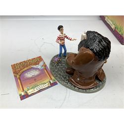 Three Royal Doulton limited edition Harry Potter groups - 'Harry's 11th Birthday' No.2967/5000; 'The Journey To Hogwarts' No.990/5000; and 'The Friendship Begins' No.3969/5000; all boxed with certificate (3)