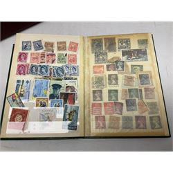 Various Royal Mail PHQ cards, first day covers, World stamps including Poland, Uruguay, Pakistan etc, housed in sixteen albums / folders, in one box