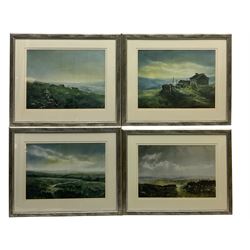 After Ashley Jackson (Northern British 1940-): 'Wessenden' Moorland Lanscapes, set four colour prints each 31cm x 47cm (4)