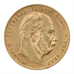 Germany Charles I 1874 gold ten mark coin