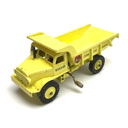 Dinky - Pullmore Car Transporter No.982 with Loading Ramp No.994 including paperwork; and Euclid Rear Dump Truck No.965, both boxed (2)